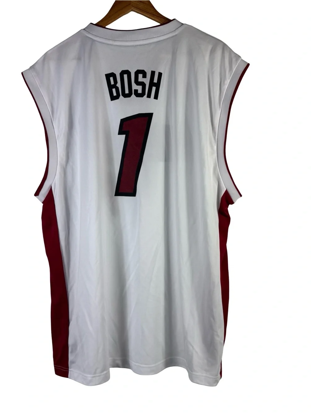 NWT 2012-13 Adidas Miami Heat Chris Bosh #1 Swingman Jersey White Home NBA XL
